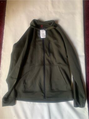 (NWT) Chaps Olive Green Full-Zip Jacket with Stand Collar